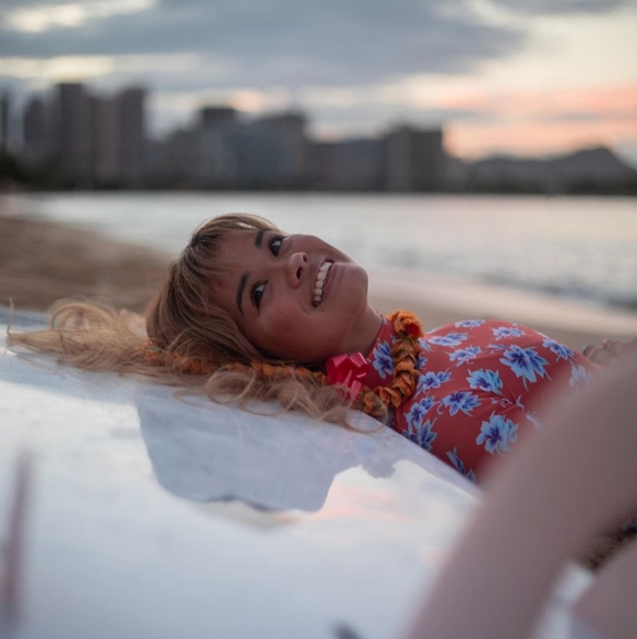 New acacia vintage aloha ehukai rashguard M fullpc - Picture 8 of 9